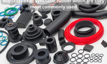 What are the major types of synthetic rubber, and in which industries are they most commonly used?