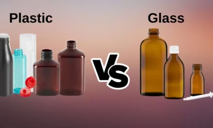 What are the advantages of using plastic components in packaging over traditional materials like glass or metal?