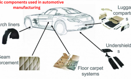 What are the most common types of plastic components used in automotive manufacturing?