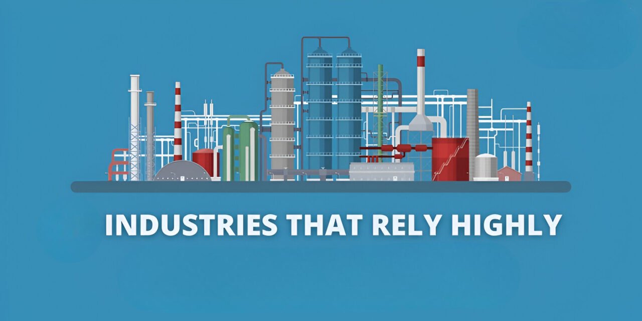 What industries rely heavily on plastic sheets for their operations?